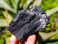 Natural Schorl Black Tourmaline Specimens x 12 From Erongo, Namibia - Toprock Gemstones and Minerals