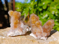 Natural Golden Limonite Coated Spirit Quartz Crystals x 35 From Boekenhouthoek, South Africa - Toprock Gemstones and Minerals