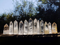 Polished Clear Quartz Crystals x 12 From Madagascar - Toprock Gemstones and Minerals