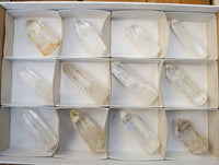 Polished Clear Quartz Crystals x 12 From Madagascar - Toprock Gemstones and Minerals