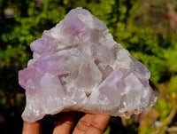 Natural Jacaranda Amethyst Quartz Clusters x 2 From Mumbwa, Zambia - Toprock Gemstones and Minerals