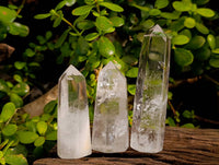 Polished Clear Quartz Crystals x 12 From Madagascar - Toprock Gemstones and Minerals