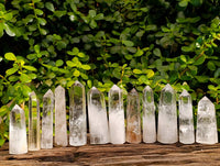 Polished Clear Quartz Crystals x 12 From Madagascar - Toprock Gemstones and Minerals