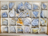Natural Etched Blue Lace Agate Specimens x 24 From Namibia - Toprock Gemstones and Minerals