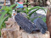 Natural Schorl Black Tourmaline Specimens x 6 From Erongo, Namibia - Toprock Gemstones and Minerals