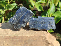 Natural Schorl Black Tourmaline Specimens x 6 From Erongo, Namibia - Toprock Gemstones and Minerals