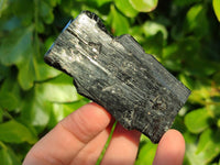 Natural Schorl Black Tourmaline Specimens x 6 From Erongo, Namibia - Toprock Gemstones and Minerals