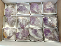 Natural Jacaranda Amethyst Quartz Crystals x 14 From Mumbwa, Zambia - Toprock Gemstones and Minerals