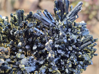 Natural Schorl Black Tourmaline Specimen With Hyalite Opal x 1 From Namibia - Toprock Gemstones and Minerals