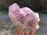 Natural Jacaranda Amethyst Quartz Clusters x 2 From Mumbwa, Zambia - Toprock Gemstones and Minerals