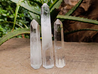 Polished Clear Quartz Crystals x 12 From Madagascar - Toprock Gemstones and Minerals