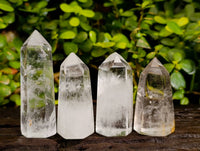 Polished Clear Quartz Crystals x 12 From Madagascar - Toprock Gemstones and Minerals