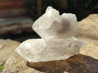 Natural Etched Quartz Crystals and Clusters x 12 From Mpika, Zambia - Toprock Gemstones and Minerals