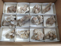 Natural Limonite Coated Fairy Spirit Quartz Clusters x 12 From Boekenhouthoek, South Africa - Toprock Gemstones and Minerals