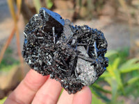 Natural Schorl Black Tourmaline Specimens x 6 From Erongo, Namibia - Toprock Gemstones and Minerals