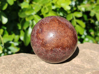 Polished Garnet Spheres x 3 From Mahajanga, Madagascar - Toprock Gemstones and Minerals