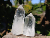 Polished Clear Quartz Crystals x 12 From Madagascar - Toprock Gemstones and Minerals