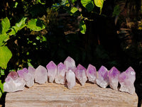Natural Jacaranda Amethyst Quartz Crystals x 12 From Mumbwa, Zambia - Toprock Gemstones and Minerals