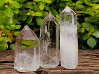 Polished Clear Quartz Crystals x 6 From Madagascar - Toprock Gemstones and Minerals