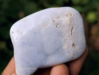 Polished Blue Lace Agate Tumbled Stones x 20 From Malawi - Toprock Gemstones and Minerals
