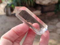 Polished Clear and Smokey Phantom Quartz Crystals with Rainbow Veils x 24 From Madagascar - Toprock Gemstones and Minerals
