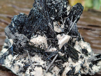 Natural Foitite Fibrous Black Tourmaline Specimens x 6 From Erongo, Namibia - Toprock Gemstones and Minerals