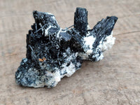 Natural Foitite Fibrous Black Tourmaline Specimens x 6 From Erongo, Namibia - Toprock Gemstones and Minerals