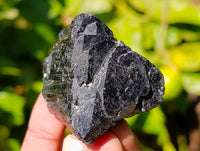 Natural Triangular Flat Topped Terminated Schorl Black Tourmaline Specimens x 24 From Khorigas, Namibia - Toprock Gemstones and Minerals