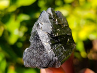 Natural Triangular Flat Topped Terminated Schorl Black Tourmaline Specimens x 24 From Khorigas, Namibia - Toprock Gemstones and Minerals