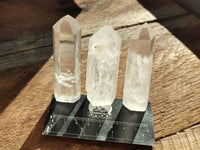 Polished Clear Quartz Crystals x 12 From Madagascar - Toprock Gemstones and Minerals