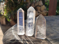 Polished Clear Quartz Crystals x 12 From Madagascar - Toprock Gemstones and Minerals