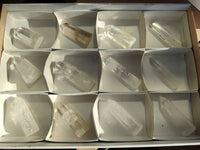 Polished Clear Quartz Crystals x 12 From Madagascar - Toprock Gemstones and Minerals