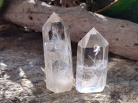 Polished Clear Quartz Crystals x 12 From Madagascar - Toprock Gemstones and Minerals
