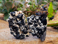 Natural Schorl Black Tourmaline Specimens x 6 From Erongo, Namibia - Toprock Gemstones and Minerals