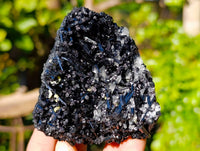 Natural Schorl Black Tourmaline Specimens x 6 From Erongo, Namibia - Toprock Gemstones and Minerals