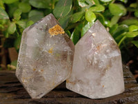 Polished Clear & Smokey Quartz Crystals x 6 From Madagascar - Toprock Gemstones and Minerals