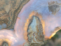 Polished On One Side Blue Lace Agate x 2 From Malawi - Toprock Gemstones and Minerals