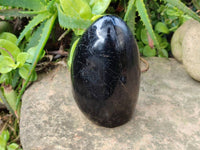 Polished Black Tourmaline Standing Free Form x 1 From Madagascar - Toprock Gemstones and Minerals