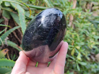 Polished Black Tourmaline Standing Free Form x 1 From Madagascar - Toprock Gemstones and Minerals