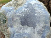 Natural Blue Lace Agate Geode Specimens x 6 From Malawi - Toprock Gemstones and Minerals