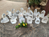 Polished Clear Quartz Crystals x 24 From Madagascar - Toprock Gemstones and Minerals