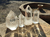Polished Clear Quartz Crystals x 24 From Madagascar - Toprock Gemstones and Minerals
