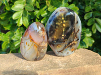 Polished Mixed Agate Free Forms x 4 From Madagascar - Toprock Gemstones and Minerals