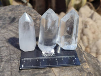 Polished Clear Quartz Crystals x 12 From Madagascar - Toprock Gemstones and Minerals