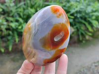 Polished Carnelian Agate Standing Free Forms x 6 From Madagascar - Toprock Gemstones and Minerals