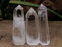 Polished Clear Quartz Crystals x 12 From Madagascar - Toprock Gemstones and Minerals