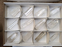 Polished Clear Quartz Crystals x 12 From Madagascar - Toprock Gemstones and Minerals