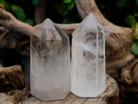 Polished Clear Quartz Crystals x 12 From Madagascar - Toprock Gemstones and Minerals