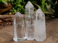 Polished Clear Quartz Crystals x 12 From Madagascar - Toprock Gemstones and Minerals