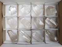 Polished Clear Quartz Crystals x 12 From Madagascar - Toprock Gemstones and Minerals